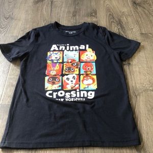 Black ABERCROMBIE KIDS tee ANIMAL CROSSING 13/14 perfect condition- worn once